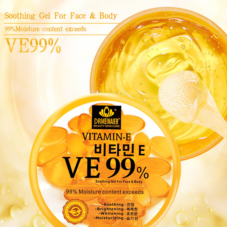 private label soothing gel 99% Vitamin E face mask gel anti aging whitening skin care