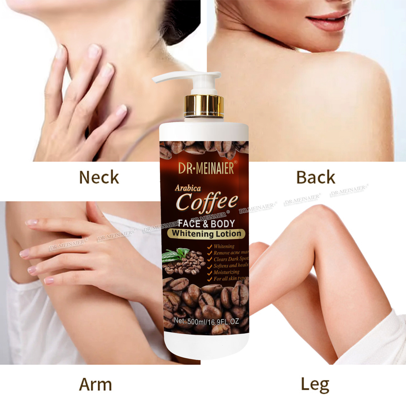 Best Whitening Coffee Body Lotion Skin Care  Body & Facial Moisturizer Body Milk Anti Aging Lightening Cream Private Label