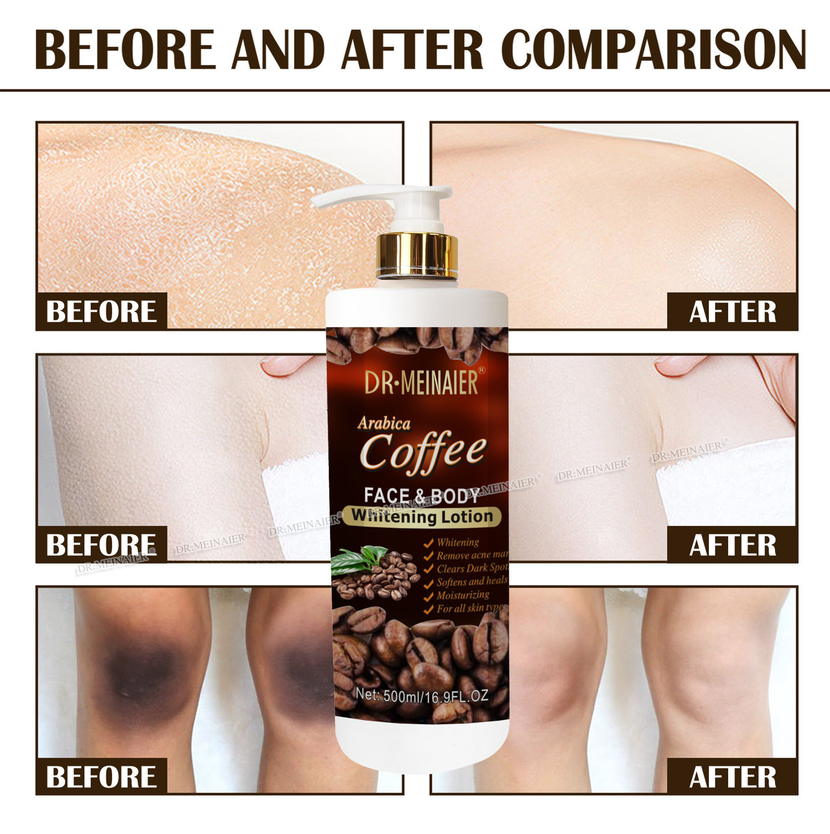 Best Whitening Coffee Body Lotion Skin Care  Body & Facial Moisturizer Body Milk Anti Aging Lightening Cream Private Label