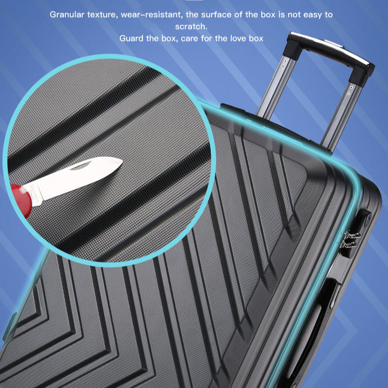 Wholesale Customized Pc Wheeled Suitcase Hard Shell Film Abs Travelling Malas De Viagem Trolley Travel Luggage Bag For Daily Use