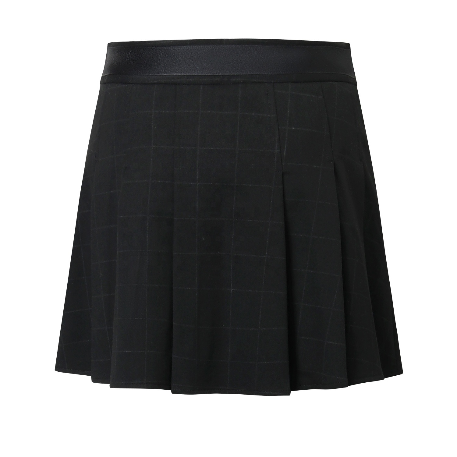 Custom Summer Japanese School Uniform Harajuku Cute kawaii Skirts Belted Black Pleated Plaid Short Y2K Mini Skirt Women 2024