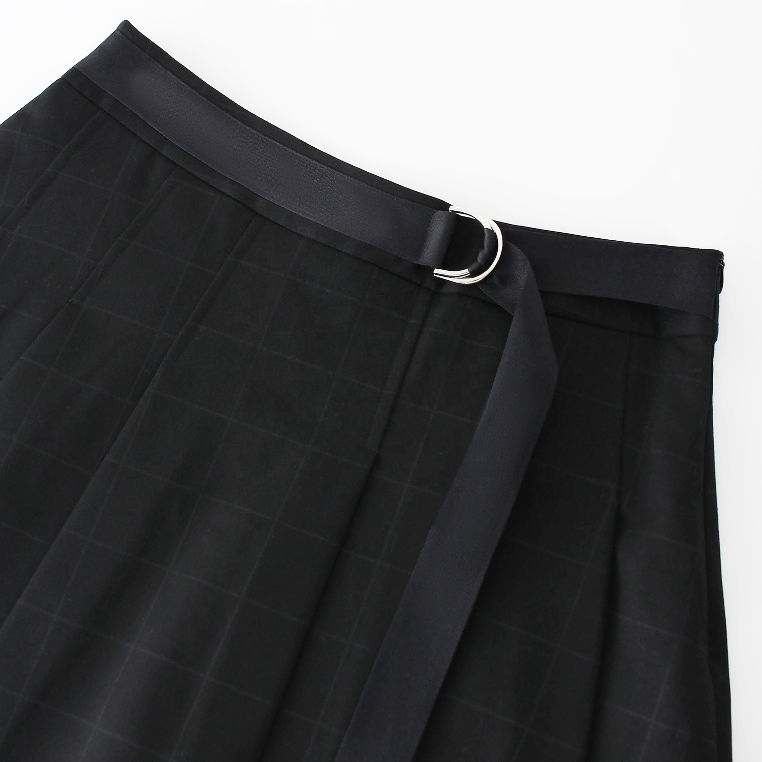 Custom Summer Japanese School Uniform Harajuku Cute kawaii Skirts Belted Black Pleated Plaid Short Y2K Mini Skirt Women 2024