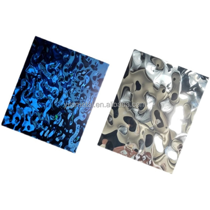 201 304 stainless steel small ,midel ,big water ripple sheet for wall decoration