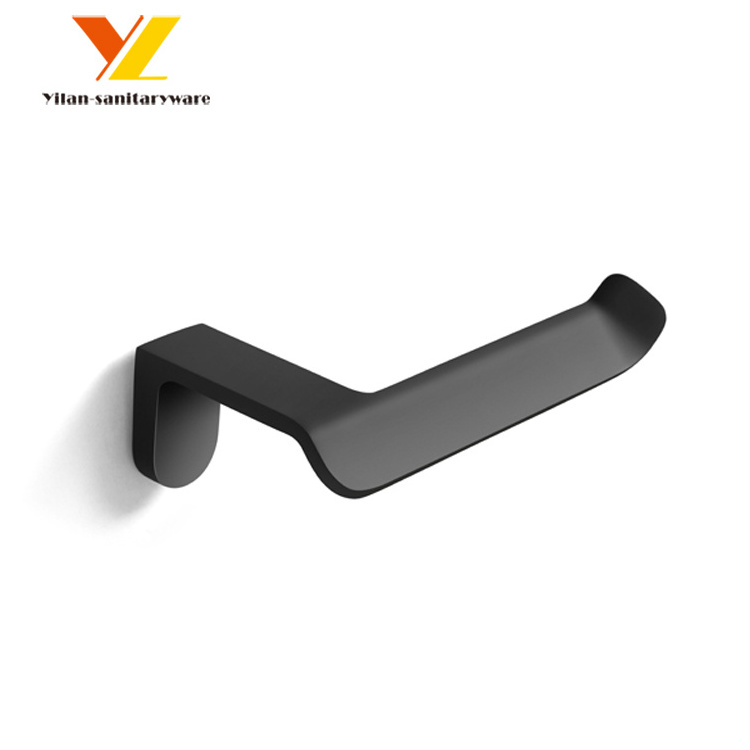 Robe Hook Wall Hanging Zinc Alloy Matt Black Wall Metal Towel Hook