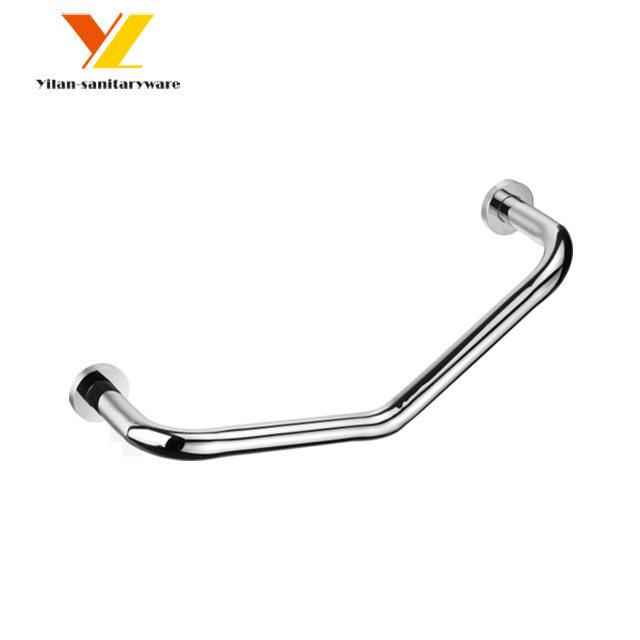 Elderly Help Handrail Metal Bathtub Safety Grab Bar with Soap Basket