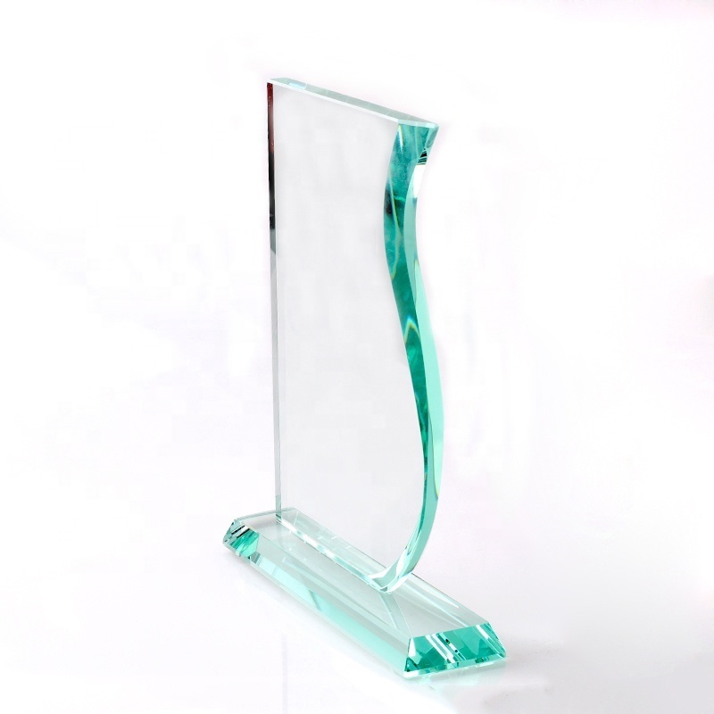 Cooperate Anniversary Gift Customize Blank Glass Crystal Award Plaque