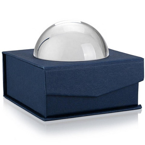 Gift box packing Magnifying Glass Dome K9 Optical Crystal Half Ball Paperweight Desktop Magnifier