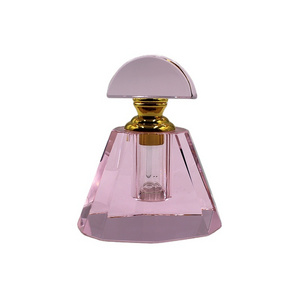 YL-9007 Wholesale 3ml 6ml 12ml Cheap Pink Antique Crystal Perfume Bottles  Empty Perfume Bottle For Car Decoration