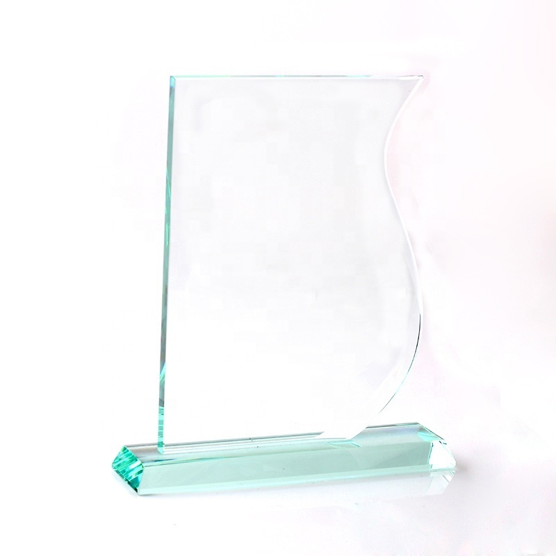 Cooperate Anniversary Gift Customize Blank Glass Crystal Award Plaque