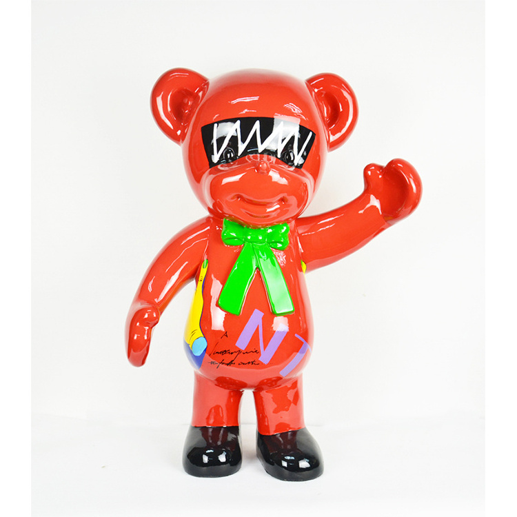 Factory Mold Handpainted Bearbricks Decoration Sculpture Violent Bear Decor Custom Mascot Cute Resin art Craft