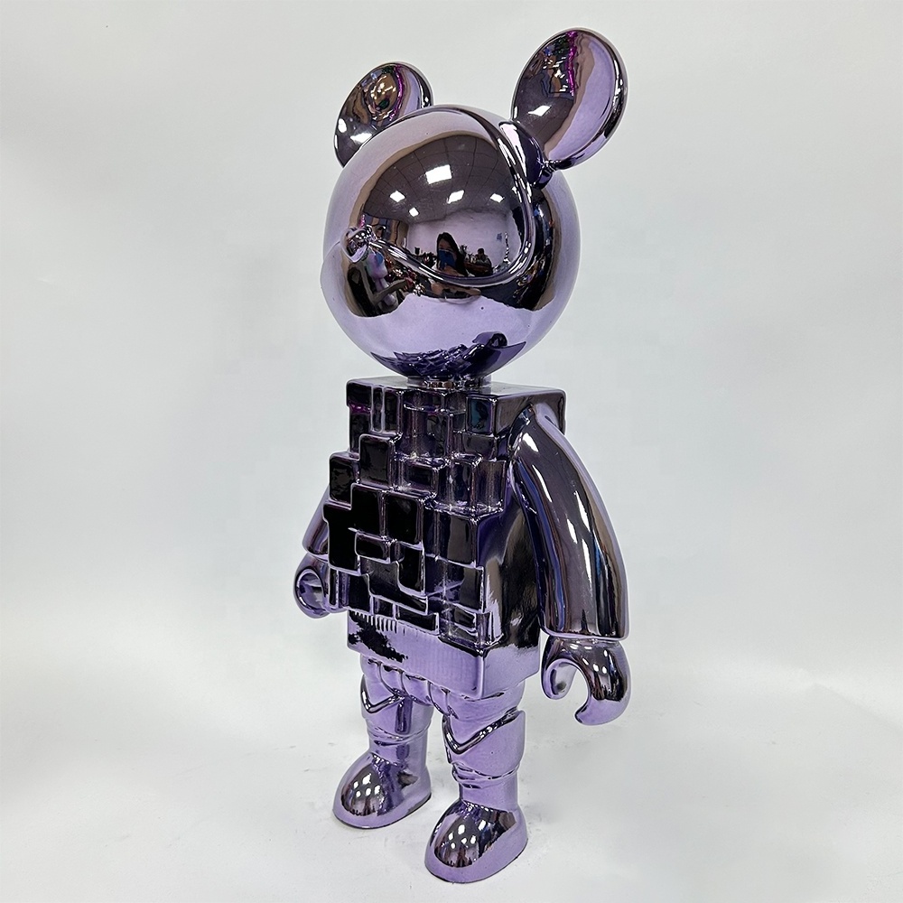 Factory Mold Handpainted Bearbricks Decoration Sculpture Violent Bear Decor Custom Mascot Cute Resin art Craft