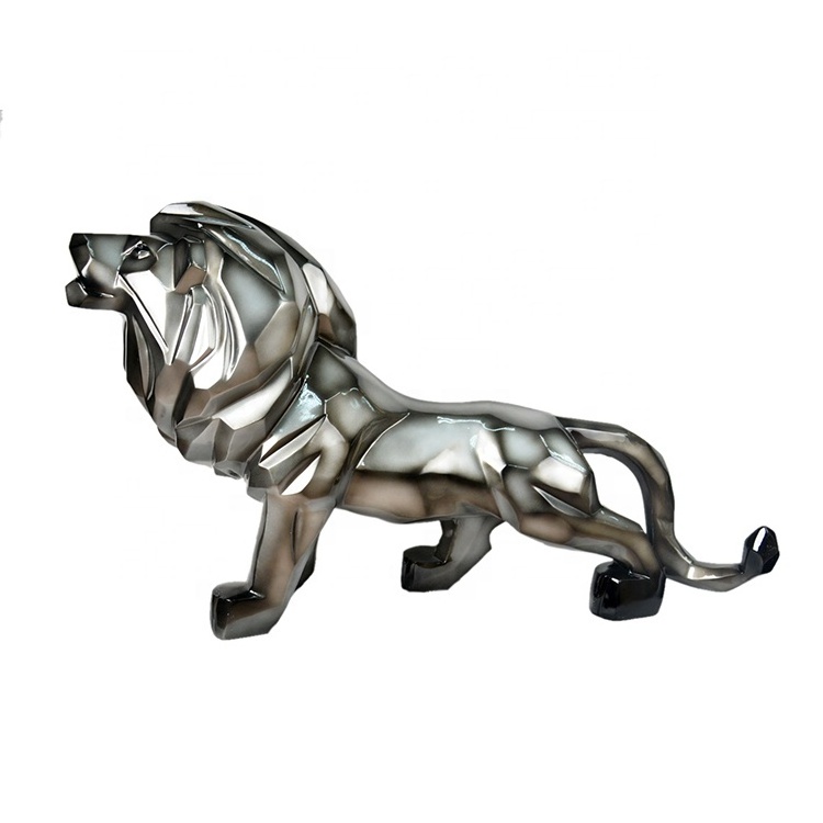 wholesale animal three-dimensional sculpture office opening gift creative lion elephant figurine art decorations