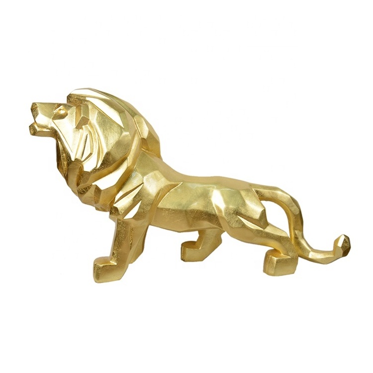 wholesale animal three-dimensional sculpture office opening gift creative lion elephant figurine art decorations