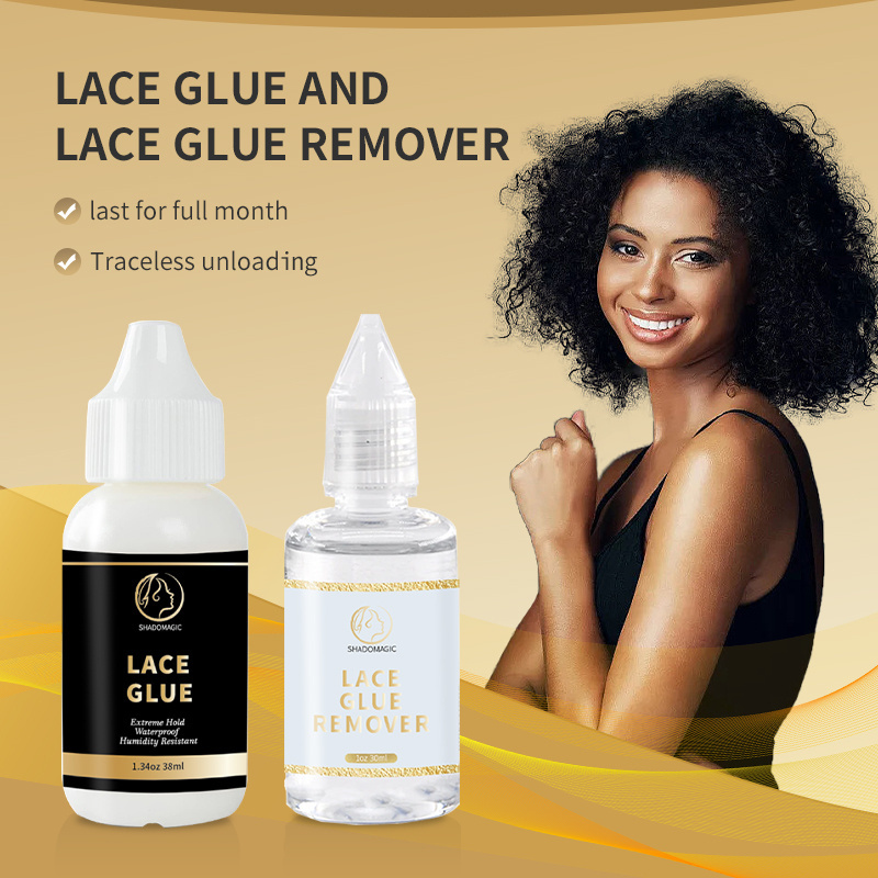 Private Label Adhesive Strong Hold Hair Wigs Lace Glue remover Wholesale Waterproof Adhesive Lace Glue  for Wig Toupee