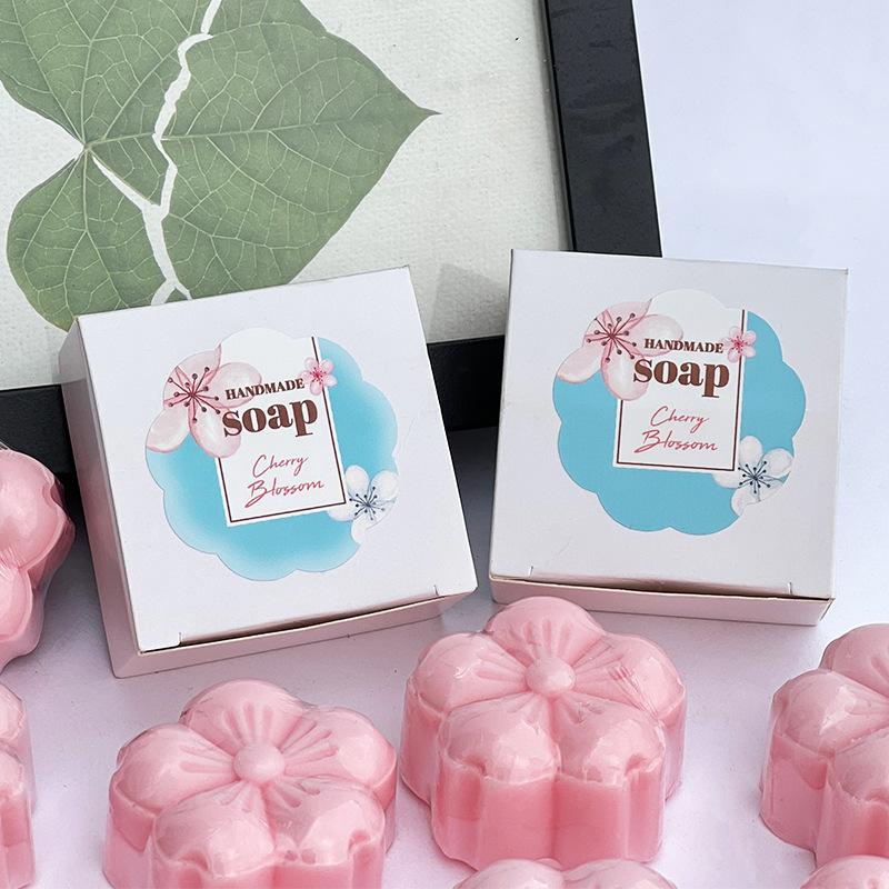 Moisturizing and Whitening Soap fragrance facial anti-aging soap cherry blossom perfume children face hand and body soap