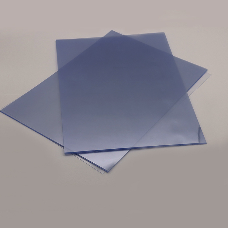 Hot Sale Blue Transparent 210*297mm  300mic A4 PVC Binding Cover For Book Binding