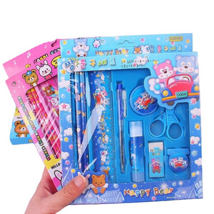 Children's Stationery Set Gift Box Primary School Learning Supplies School Stationery 8-piece Set Gifts Children's Set