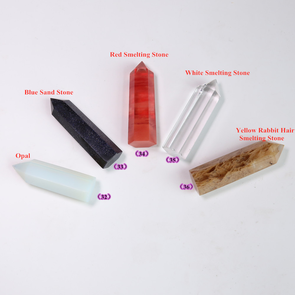 Wholesale Bulk 8-9cm Natural Gemstone Healing Stones Clear Rose Quartz Crystal Wand Point