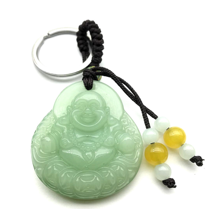 Manufacturers wholesale  coloured glaze green pi xiu fashion key chain