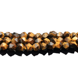 High Quality natural stone tiger's-eye facet gemstones loose beads DYI Jewelry