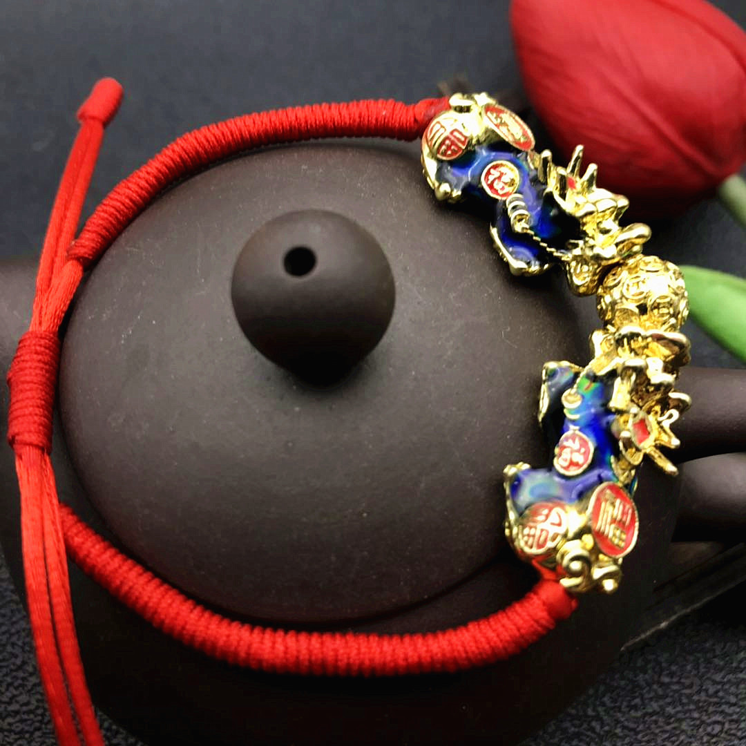 Vietnam Hollow Sand Face Lucky Pixiu Beads Fortune 24K 3D Hard Gold Beads for Hand Bracelet