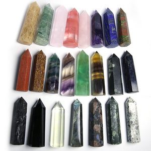 Wholesale Bulk 8-9cm Natural Gemstone Healing Stones Clear Rose Quartz Crystal Wand Point