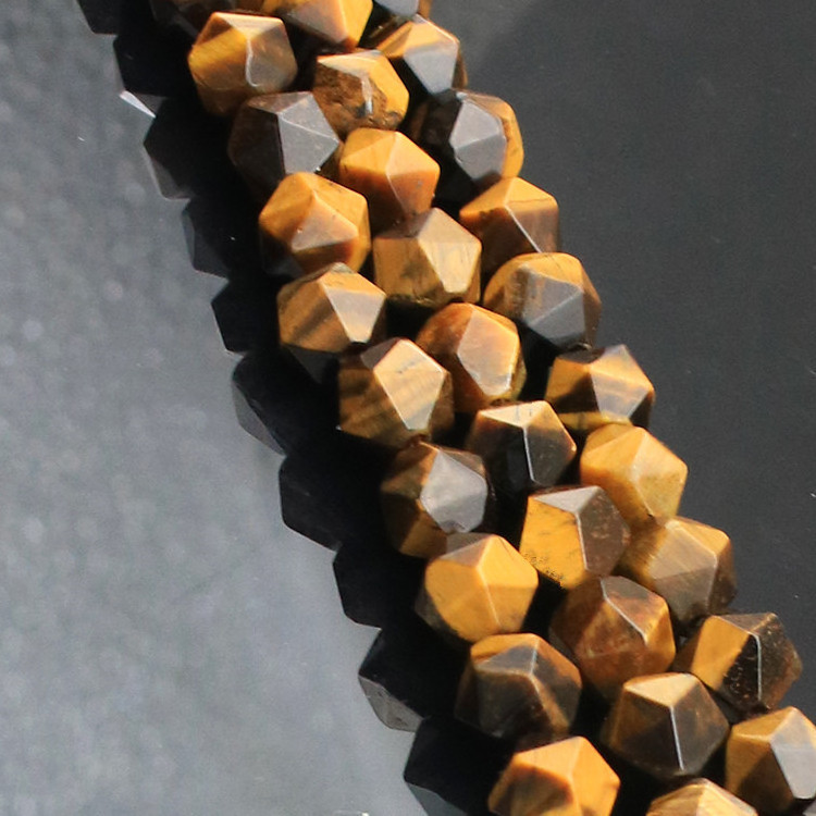 High Quality natural stone tiger's-eye facet gemstones loose beads DYI Jewelry