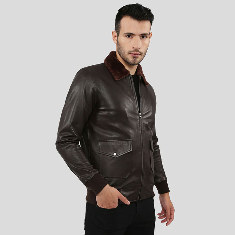 Winter Mens Leather Jacket Men Fashion Motorcycle Pu Leather Jacket Cool Zipper Pockets  Size Oem Service Leather Jacket