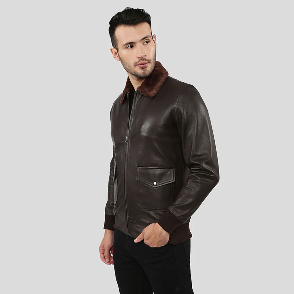 Winter Mens Leather Jacket Men Fashion Motorcycle Pu Leather Jacket Cool Zipper Pockets  Size Oem Service Leather Jacket