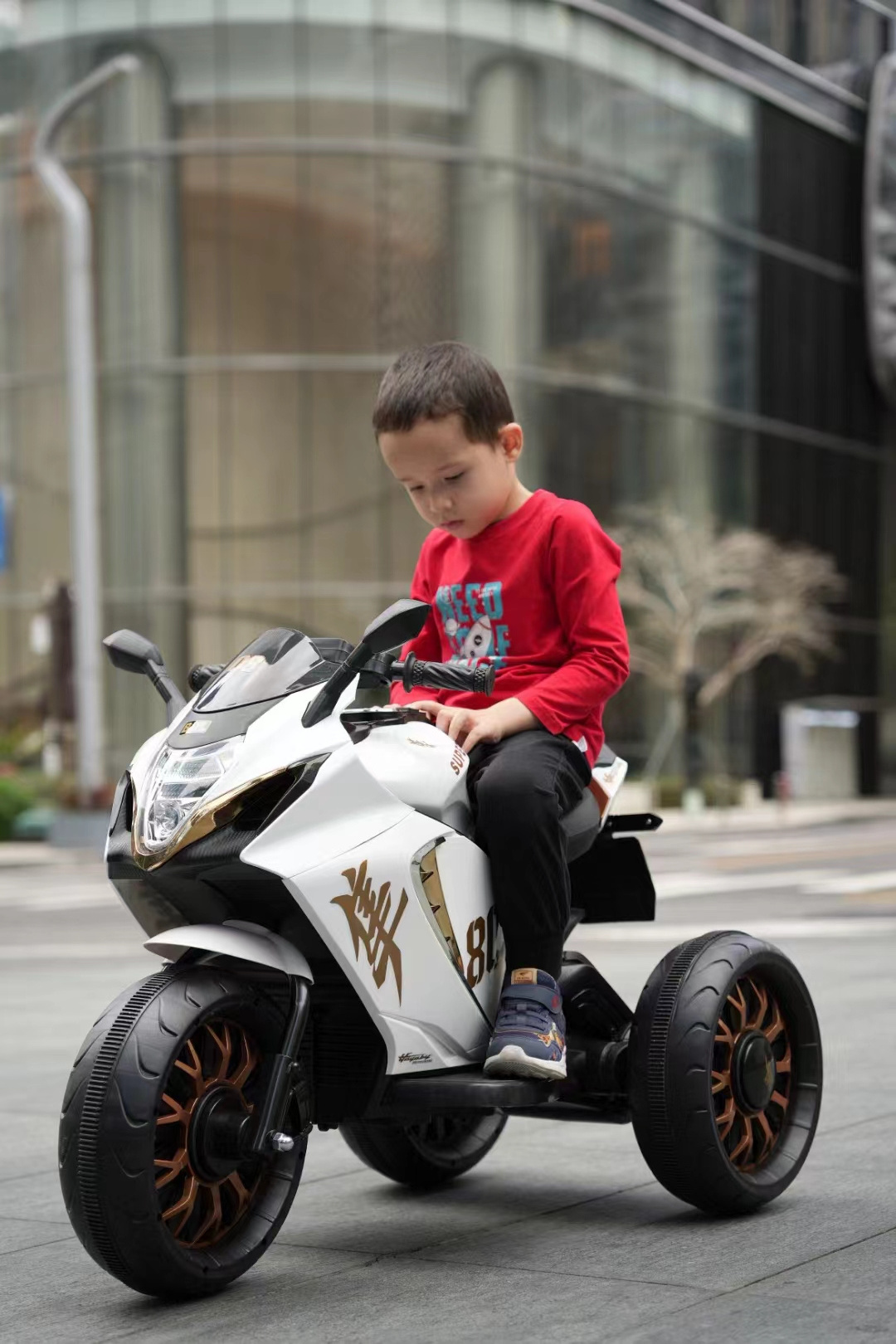 Factory Direct Supply 12V Battery Operated Electric Kids Motorcycle Plastic Ride on Toy for Children Direct Supply