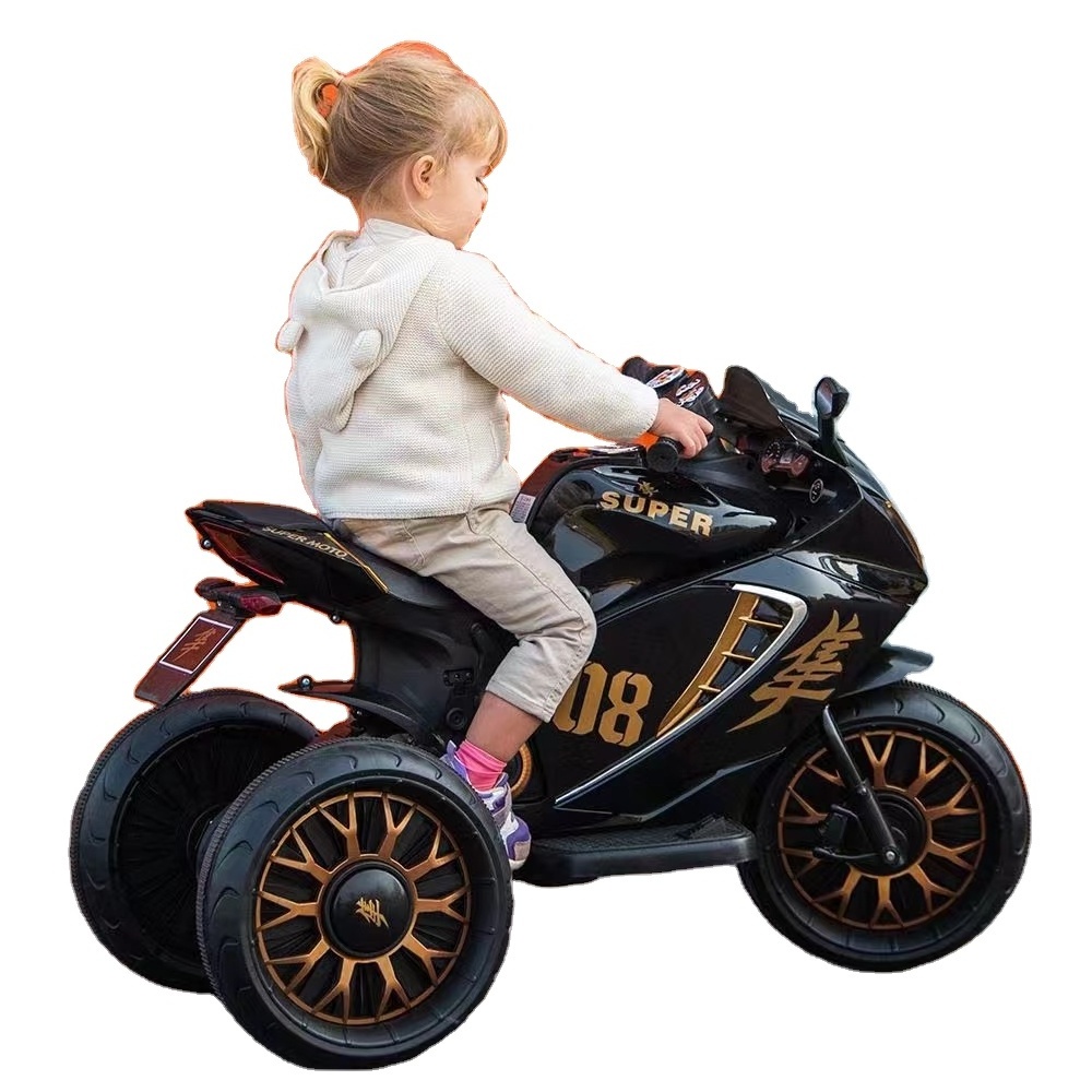 Factory Direct Supply 12V Battery Operated Electric Kids Motorcycle Plastic Ride on Toy for Children Direct Supply