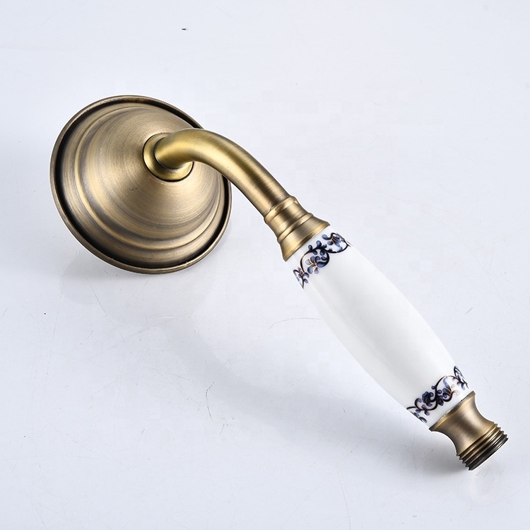 High quality bathroom exposed copper european rain shower kit antique shower faucet thermostatic