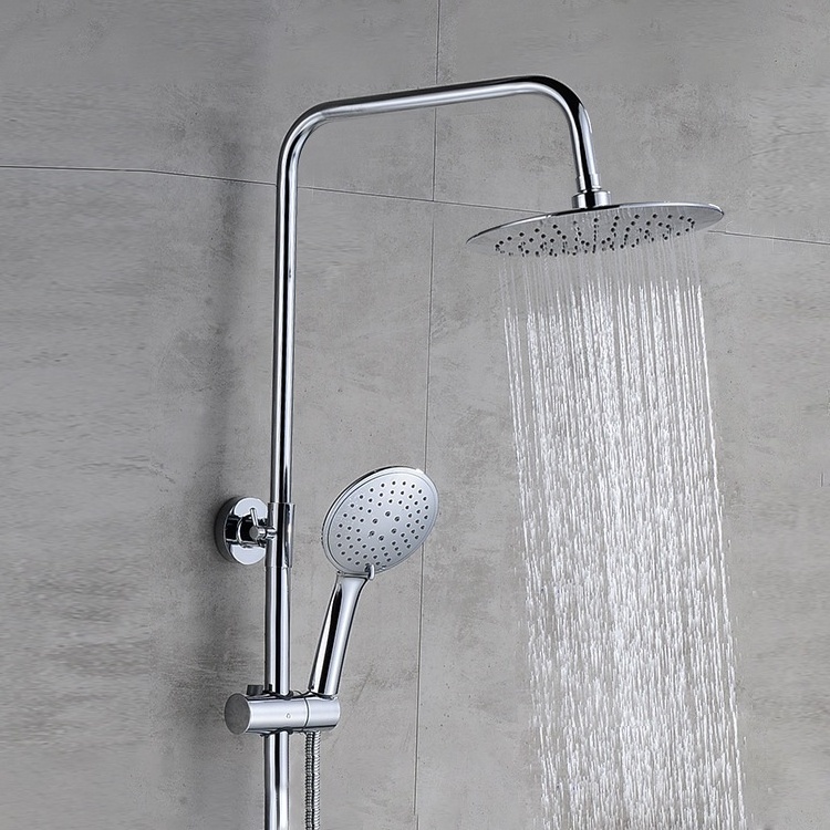 Yile high quality  exposed round brass thermostatic shower faucet