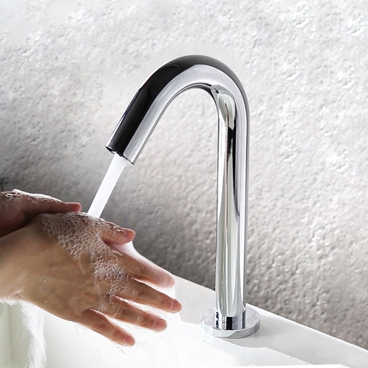 Wholesale cold only self-closing touchless infrared automatic sensor tap basin faucet