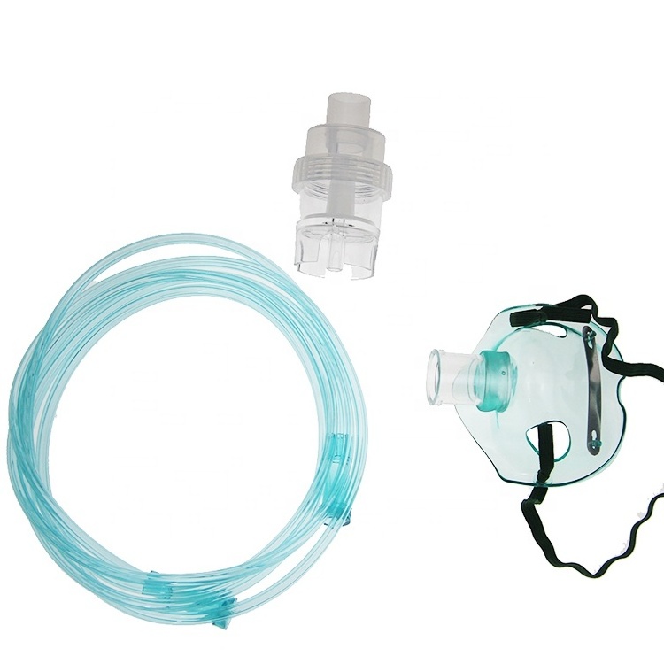 Single-use size XS S M L XL PVC nebulizer mask with tube without tube nebulizer mask set