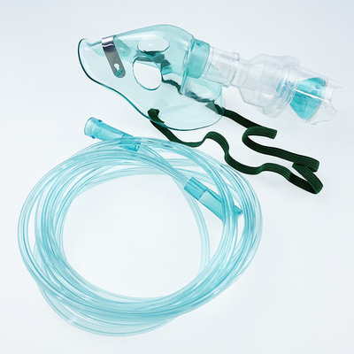 Quality Assurance Green or Transparent Nebulizer Mask  Pediatric Standard oxygen nebulizer mask