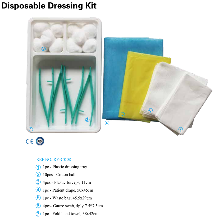 Sterile Medical Disposable Surgical Dressing Kit Dressing Pack