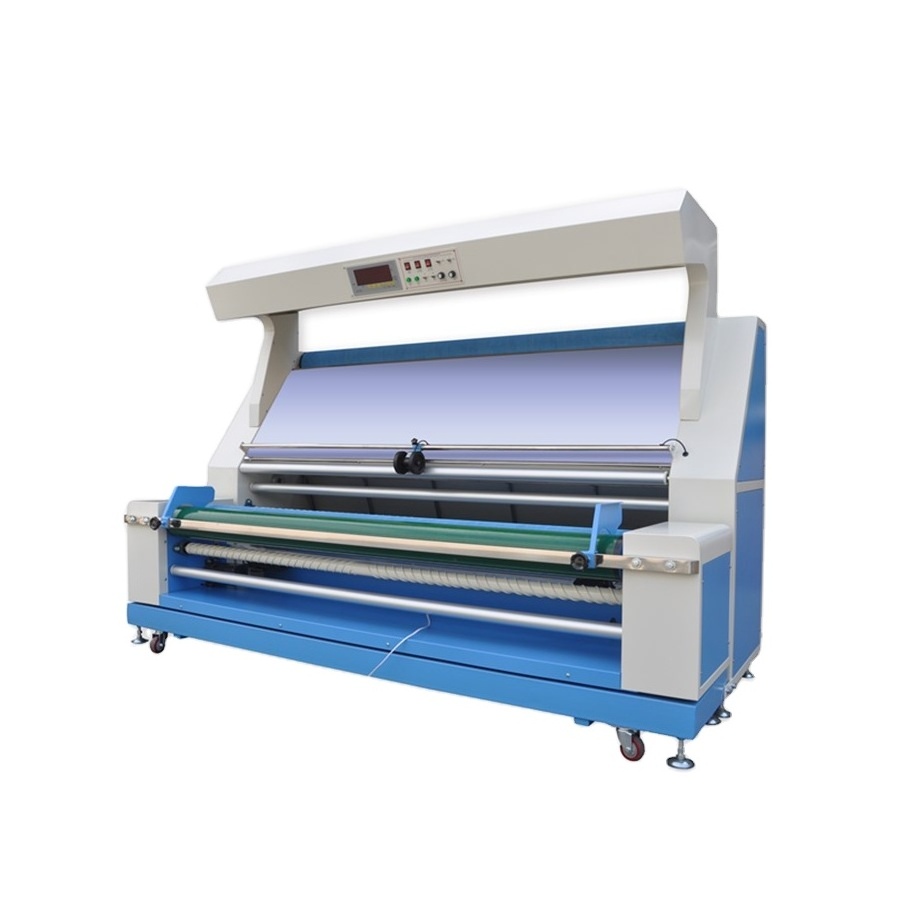 automatic edge control fabric rolling and folding and inspection machine automatic fabric folding rolling machine