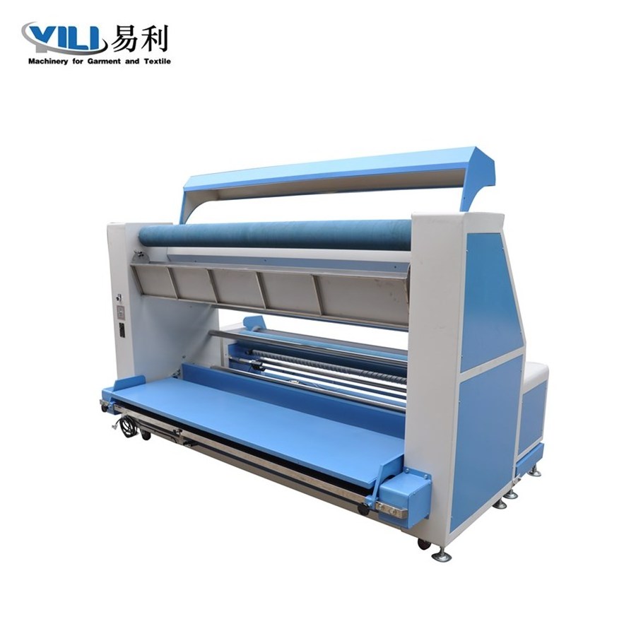 automatic edge control fabric rolling and folding and inspection machine automatic fabric folding rolling machine