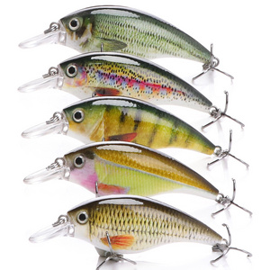 custom square bill crankbait blanks swim bait bass lure deep crankbait 70mm floating hard long lip minnow lure