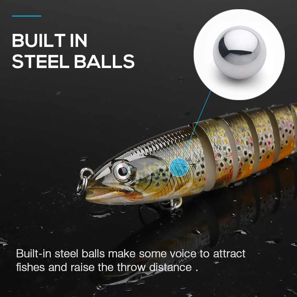 Factory Wobblers Fishing Tackle 3D Eyes Sinking Minnow Fishing Lure Bait