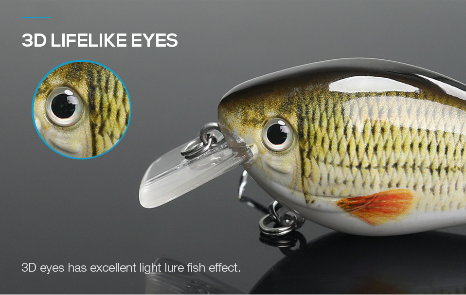 6cm 13g Square Bill unpainted crankbait Fishing Lures Hard Crank Bait Bass Fishing Baits Crank