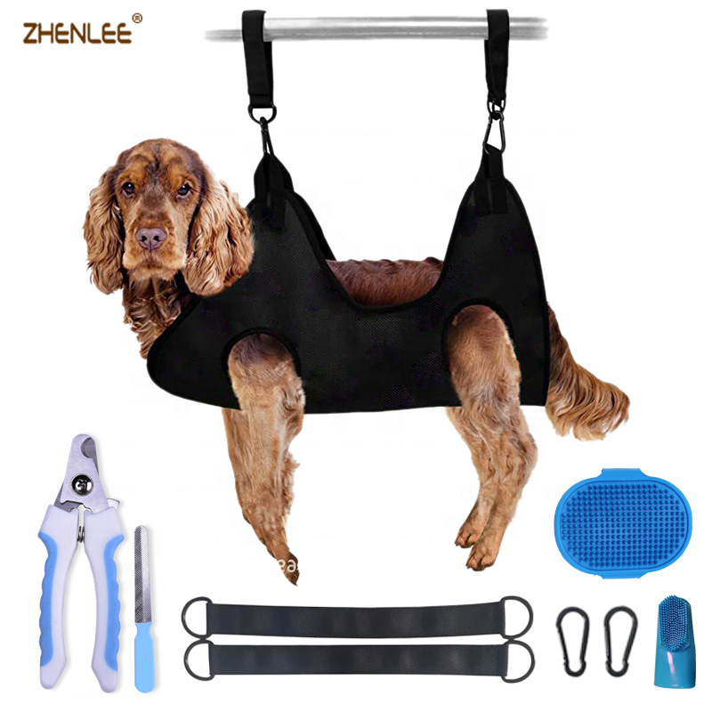 Pet cleaning grooming product Soft No Hurt Dog  Cat Pet Grooming Accessories Set Hammock  Kits Harness Pet Dog Grooming Hammock