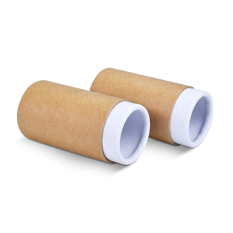 M T Recyclable Paper Tube Packaging For Natural Deodorant Kraft Cardboard Push-up Tube Packaging For Lip Balm&body Balm Lipstick