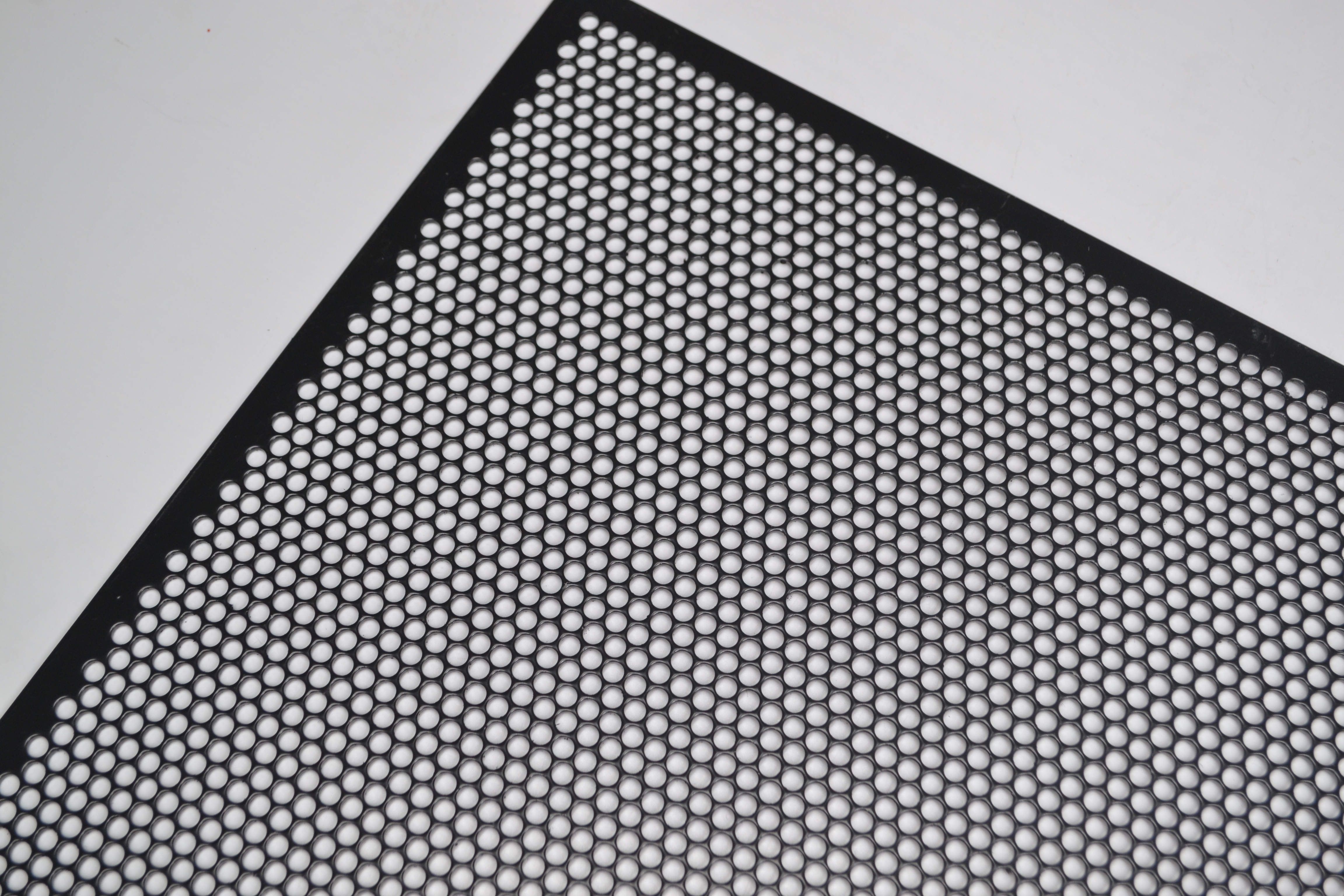 Black Metal Perforated Sheet/Screen Panel for Metal Speaker Grille Bending Processing Service Available