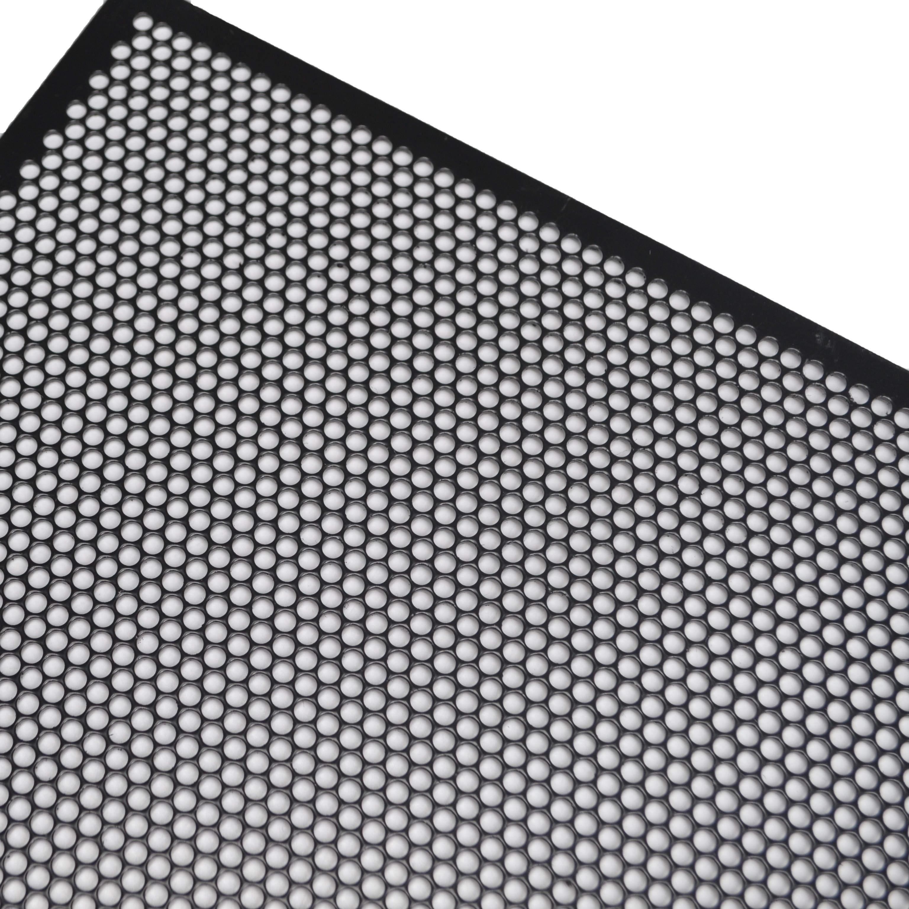 Black Metal Perforated Sheet/Screen Panel for Metal Speaker Grille Bending Processing Service Available