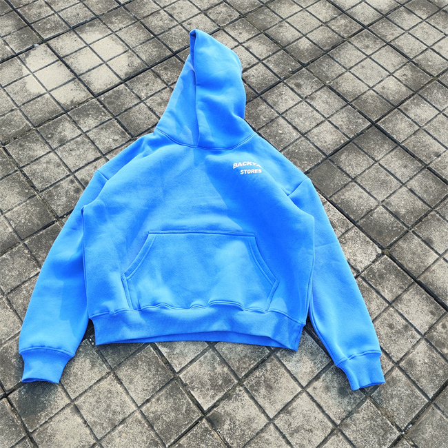 HD1716 high quality 500gsm heavyweight cotton french terry oversized hoodie heavy cotton fleece custom cropped hoodie