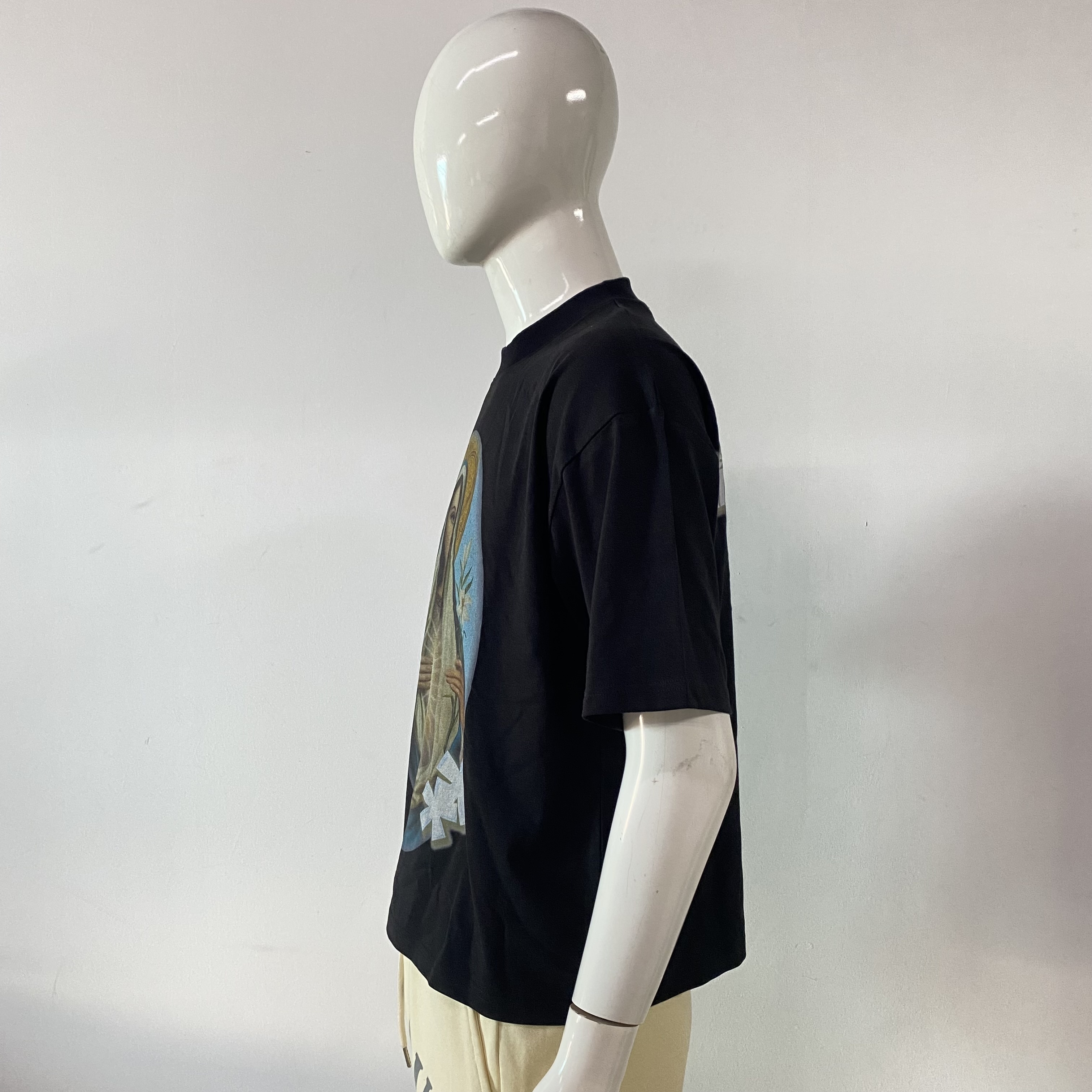 TS2045  Custom Logo Heavy weight Box Fit 100% Cotton French Terry Drop Shoulder Oversized Boxy T Shirts