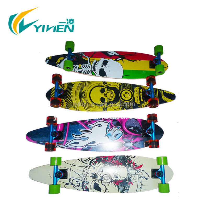 Customize Cut Shape Nature Wood Long Board Deck Wholesale Longboard Decks With Attractive Design