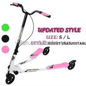 swing kick scooter with 3 pu wheel for cheap sale of speeder new brand